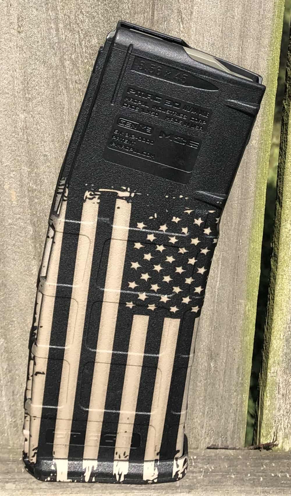 american flag distressed mag